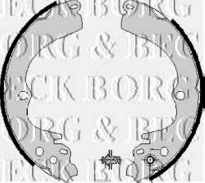 BORG & BECK bbs6204 -  Комплект тормозных колодок